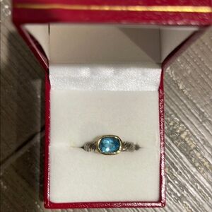 Blue stone David Yurman ring